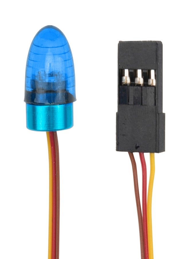 Share Goo 2Pcs ShareGoo RC Flashing LED Lights kit Led Lamp Rotating Beacon Light Compatible with Traxxas TRX4 SCX10 1/10 RC Crawler Engineering Excavator Car 1/14 Tamiya Tractor RC Car Truck (Blue) - Image 4